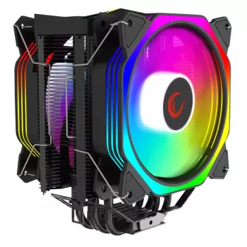 Rampage Octagon C60 hladilnik CPU zračni, dvojni stolp, 2x120mm ARGB ventilatorja, 1800RPM, LGA 1700/AM5