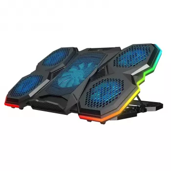 Rampage X-RANGER 9-17 RGB nastavljiva hladilna blazinica za prenosnik