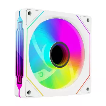 Rampage 120mm 1800RPM Infinite Loop ARGB bel ventilator za ohišje PWM