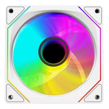Rampage 120mm 1800RPM Infinite Loop ARGB bel ventilator za ohišje PWM