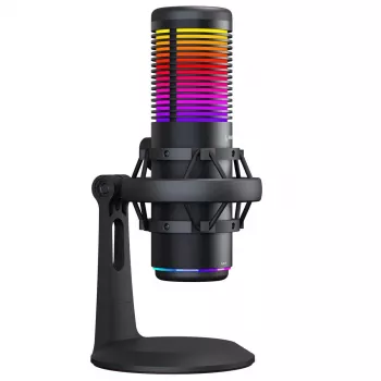 Rampage Bemol RGB USB-C igralni mikrofon, črn