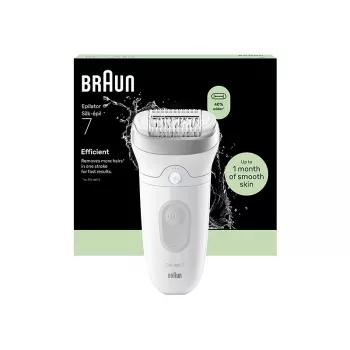 Braun Silk-épil 7 SE7-011 epilator srebrno-bel