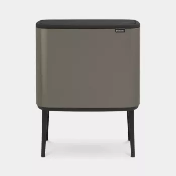 Brabantia Bo Touch Bin 34 L pravokotna platinasta plastika