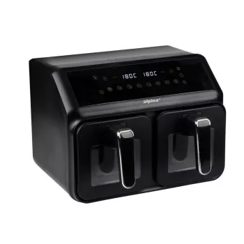 ALPINA Dual Zone Air Fryer 2x4L 2200W črna