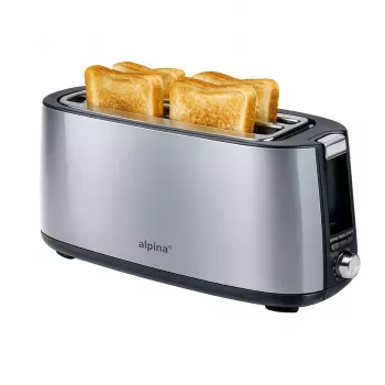 ALPINA 1400W 4-Slice toaster srebrn
