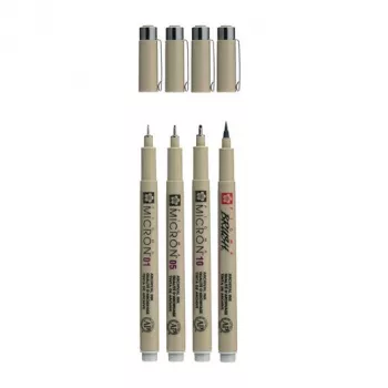 Sakura Pigma Micron set finelinerjev Cool Gray, 4-delni