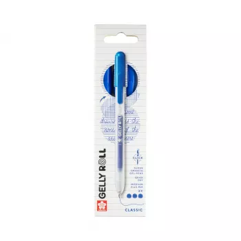 Sakura Gelly Roll Retractable Classic gel pero prozorno 0,4 mm modro črnilo