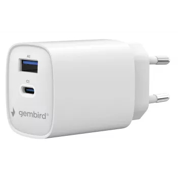 Gembird TA-UC-1A1C-PD45-01-W 45W USB-C PD napajalnik bel