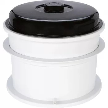 WECK sokovnik kombinirani set električni avtomat za vlaganje s parnim sokovnikom, 29L, 1800W, nerjavno jeklo