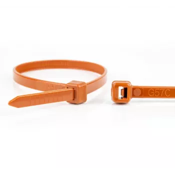 WKK plastična vezica rjava 300x4.8mm 100 kosov