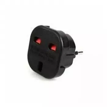 HQ Power vtični adapter iz UK (Združeno kraljestvo) 3-polni na evropsko vtičnico - adapter UK v EU (OEM)