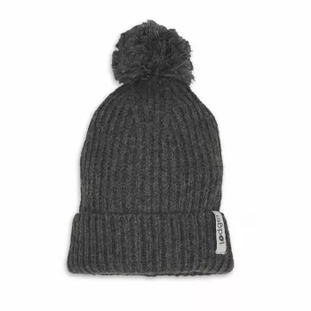 Lodger kapa za dojenčke iz 100 % merino volne Graphite Pigeon, 3-6 mesecev
