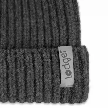 Lodger kapa za dojenčke iz 100 % merino volne Graphite Pigeon, 6-12 mesecev