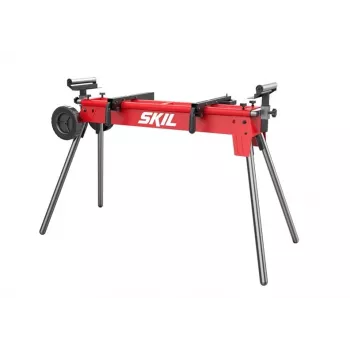 SKIL Work Table Stand 1300AA – masivna lesena delovna miza z 2 predaloma in luknjasto steno, nosilnost 200 kg