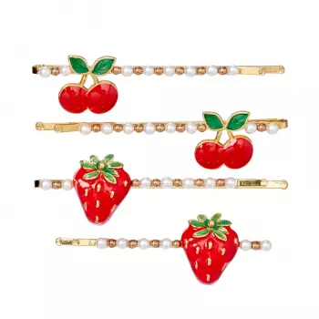 Souza! Strawberry and Cherry sponke za lase Yda, 4 kosi