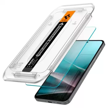 Spigen Glas.tR EZ Fit 2-komplet kaljeno steklo zaščitno steklo za zaslon Samsung Galaxy A36 5G, prozorno
