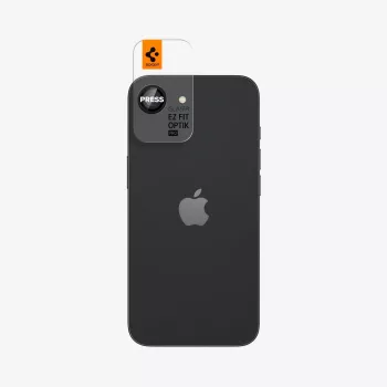 Spigen Optik Pro Glas.tR EZ Fit zaščita kamere, 2 kosa, za iPhone 16E/17E, črna