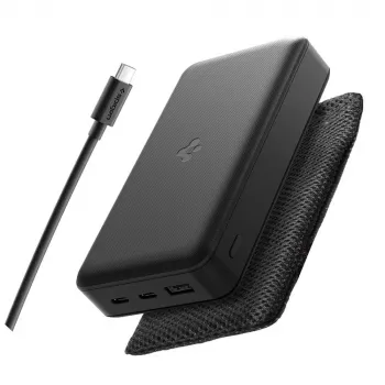 Spigen EA3020 prenosna baterija 20000 mAh 30W črna