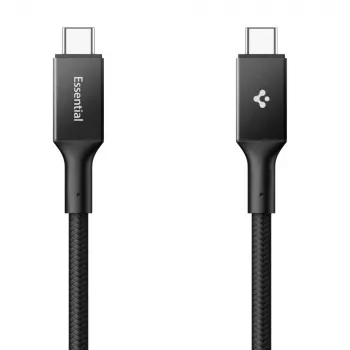 Spigen EB10010CC Essential kabel USB-C na USB-C 100W 1m črn
