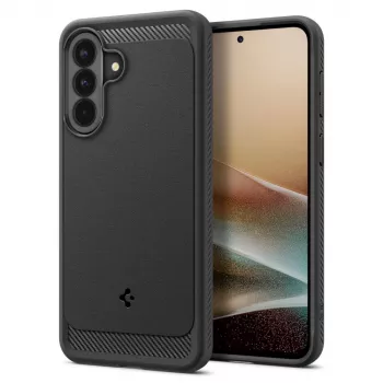 Spigen Rugged Armor ovitek za Samsung Galaxy A37 5G, mat črn