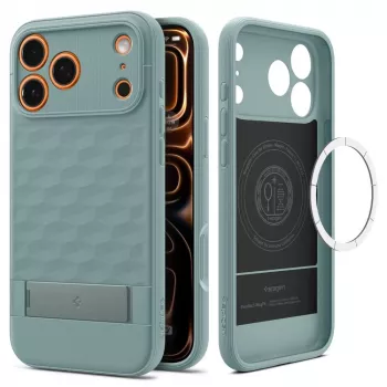 Spigen Parallax “S” Mag MagSafe ovitek za iPhone 17 Pro Max, Sage Green