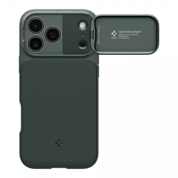 SPIGEN OPTIK ARMOR MAG MAGSAFE IPHONE 15 PRO ABYSS GREEN