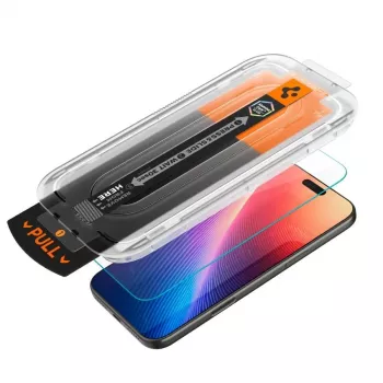 Spigen GLAS.TR EZ Fit Pro kaljeno steklo za zaslon za Apple iPhone 16 Pro Max / 17 Pro Max, prosojno, 2 kosa