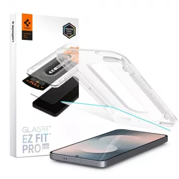 Spigen Glas.tR EZ Fit Pro HD kaljeno steklo za zaščito zaslona za Samsung Galaxy S25 FE - prozorno (2 kosa)