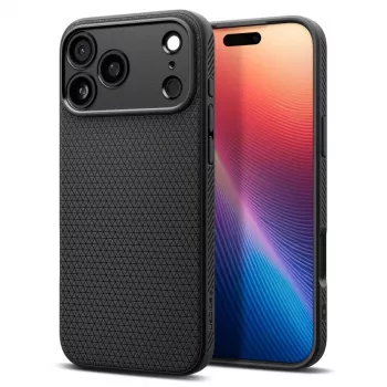 Spigen Liquid Air iPhone 17 Pro ovitek mat črn