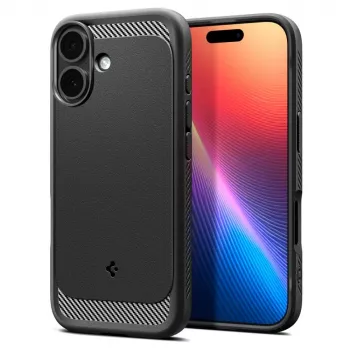 Spigen Rugged Armor Mag Magsafe iPhone 17 mat črn ovitek