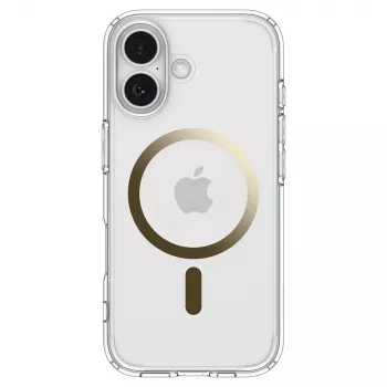 Spigen Ultra Hybrid Mag Magsafe iPhone 17 prozorno/zlatо ovitek