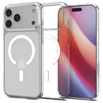 Spigen Liquid Crystal Mag Magsafe iPhone 17 Pro Max prozorno/belo