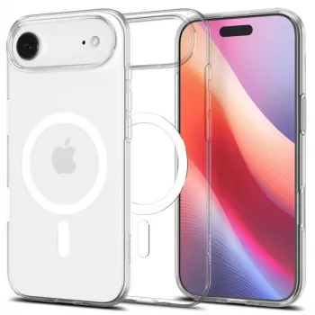 Spigen Liquid Crystal Mag Magsafe iPhone 17 Air prozorno/belo