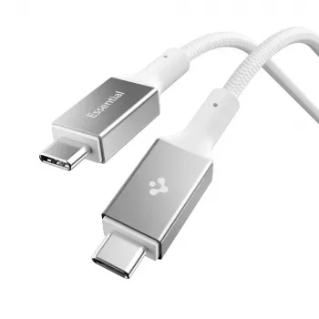 SPIGEN EB10015CC Essential kabel USB-C na USB-C 100W 150cm bel