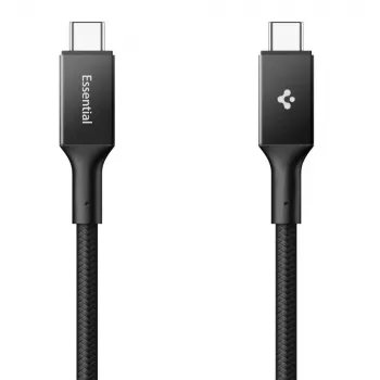 SPIGEN EB10015CC Essential kabel USB-C na USB-C 100W 150cm črn