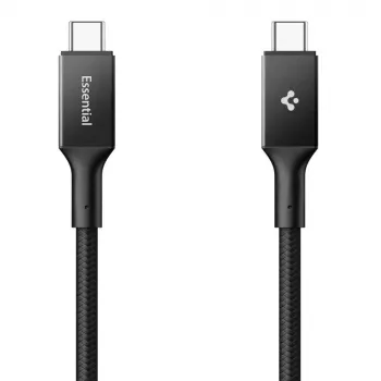 SPIGEN EB24015CC Essential kabel USB-C na USB-C 240W 150cm črn