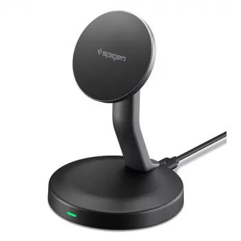 SPIGEN EF151MS Essential magnetni MagSafe brezžični polnilnik 15W črn