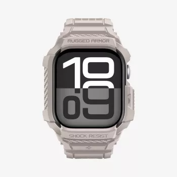 SPIGEN Rugged Armor Pro V2 ovitek za Apple Watch 10/11 (46 mm), Dune Beige
