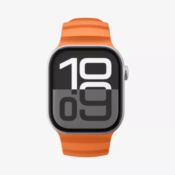 Spigen WBS2 zapestni pas za Apple Watch z vgrajenim ovitkom za Apple Watch 8/9/10/11/SE/Ultra (44/45/46/49mm) oranžen