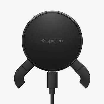 SPIGEN EV25MFAQ Essential Peltier Magnetic MagSafe nosilec za avtomobilsko prezračevalno režo z brezžičnim polnjenjem 25W Qi2.2 črn