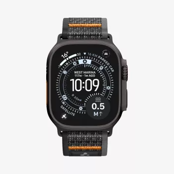 Spigen Athlex Air 2 pas za Apple Watch 44/45/46/49 mm, Active Black/Orange