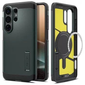 Spigen Tough Armor Mag MagSafe ovitek za Galaxy S26 Ultra, Abyss Green