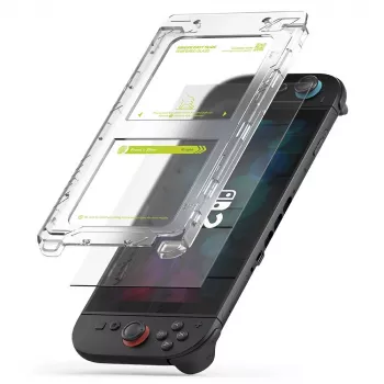 Ringke Easy Slide 2 kosa kaljeno steklo zaščita zaslona za Nintendo Switch 2, prozorno
