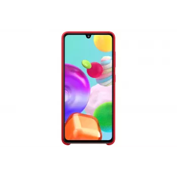 Samsung Galaxy A41 silikonski ovitek Rdeča