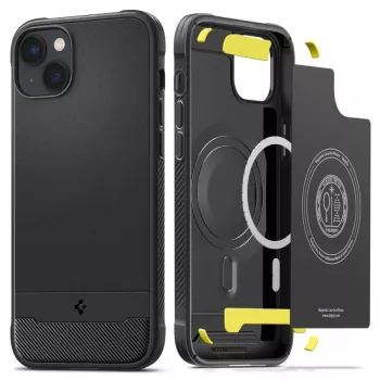 Spigen Rugged Armor Mag MagSafe ovitek za iPhone 14 mat črn