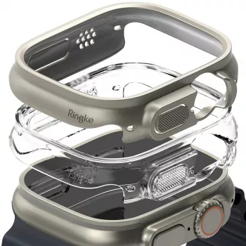 Ringke Slim 2 kosa Apple Watch Ultra (49 mm) prozorno in titan sivo