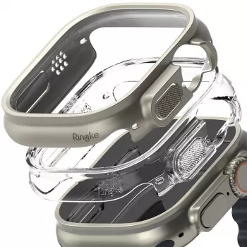 Ringke Slim 2 kosa Apple Watch Ultra (49 mm) prozorno in titan sivo