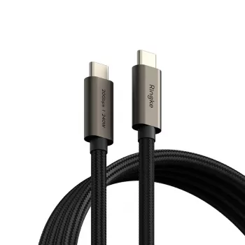 RINGKE kabel USB 3.2 Gen 2x2 Type-C PD 240W 100cm črn