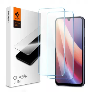 SPIGEN GLAS.tR SLIM 2-Pack zaščitna folija iz kaljenega stekla za Samsung Galaxy A16 4G/5G, A26 5G, A17 4G/5G - prozorna