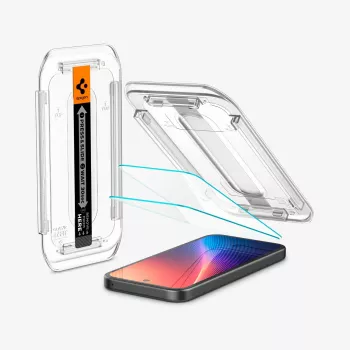 Spigen Glas.tR EZ Fit 2-Pack zaščitna folija za Google Pixel 9a, prozorna